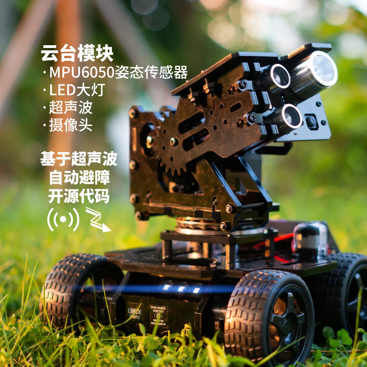 Custom Raspberry Pi Robot Steam Sports Car Mechanical Arm Python Programmable Robot App-Controlled Car Manufacturer