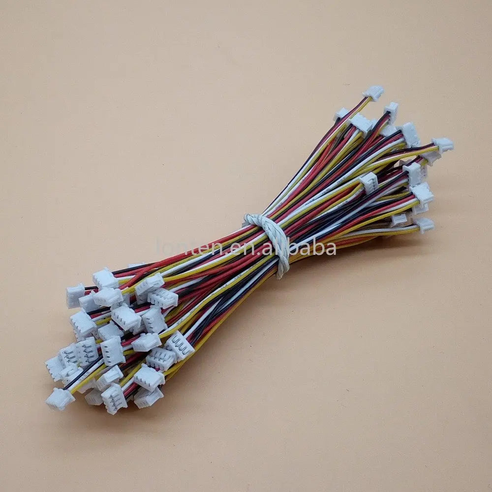 Custom 50Pcs JST 1.25MM 2P/3P/4P/5P/6P/7P/8P/10 Pin Female Double Connector with Wire 150MM 1007 28 AWG JST 1.25 F/F Manufacturer