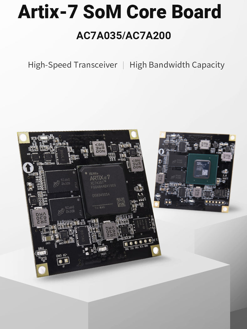 SoMs AC7A035 AC7A200: XILINX Artix-7 200T/100T/35T FPGA Core Board Industrial Grade Module  Custom PCB ethernet switch pcba customize