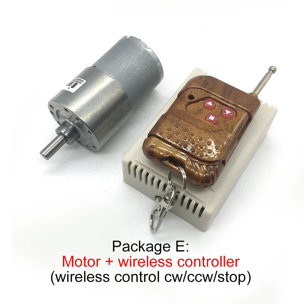 Custom Micro Motor 12V DC 24V Reversed 7-1600RPM Gearbox Speed Control Gears Metal Mini Electric Smart DIY Motor JGB37-3530 Manufacturer