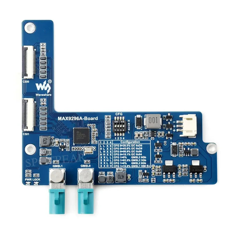 MAX9296A GMSL Camera Adapter Board 2-Ch High-Speed And Low-Latency Transmission For Raspberry Pi 5 Jetson Orin Nano/NX