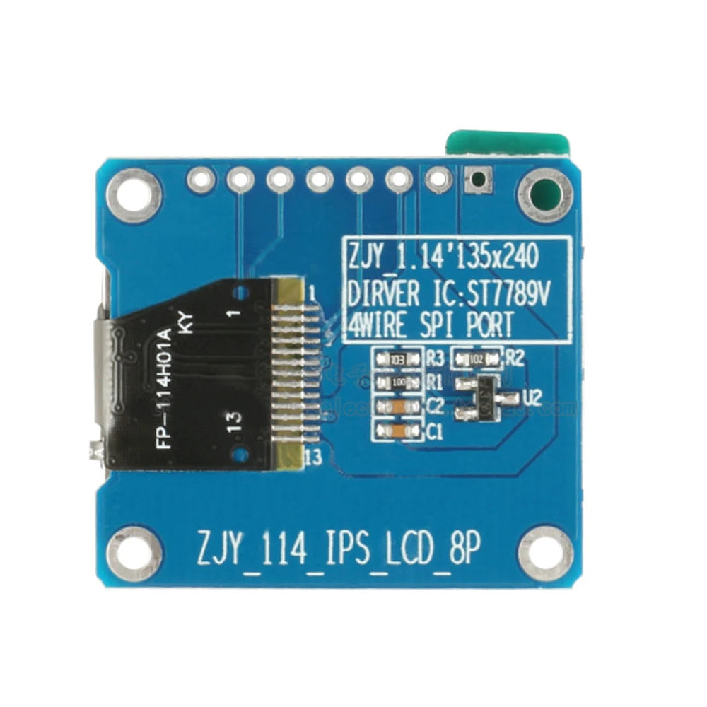 Custom LONTEN 1.14 inch TFT LCD screen IPS display st7789 135*240 4 wire SPI 8pin screen module Manufacturer