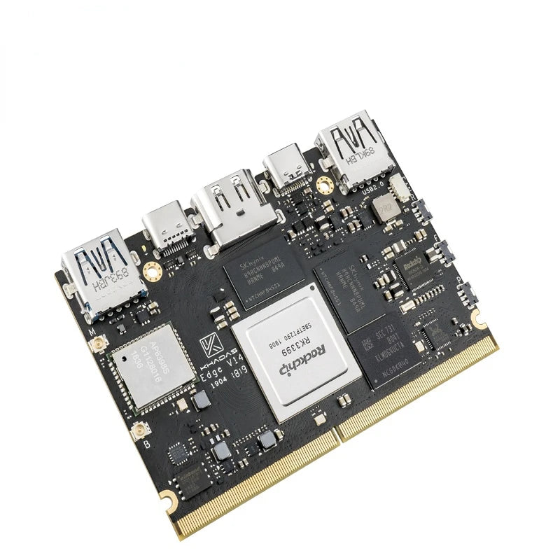 Custom Khadas Edge Max with 128GB EMMC 5.1 RK3399 Soc Single Board Computer Custom PCB pcb and pcba for medical products fast pcb Manufacturer