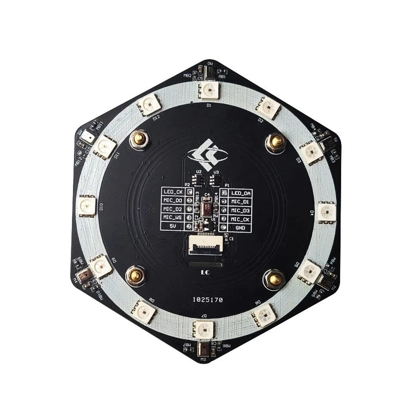 Custom 6+1 I2S Microphone Array Module voice recognition programable RGB K210 Dev board accessory Manufacturer