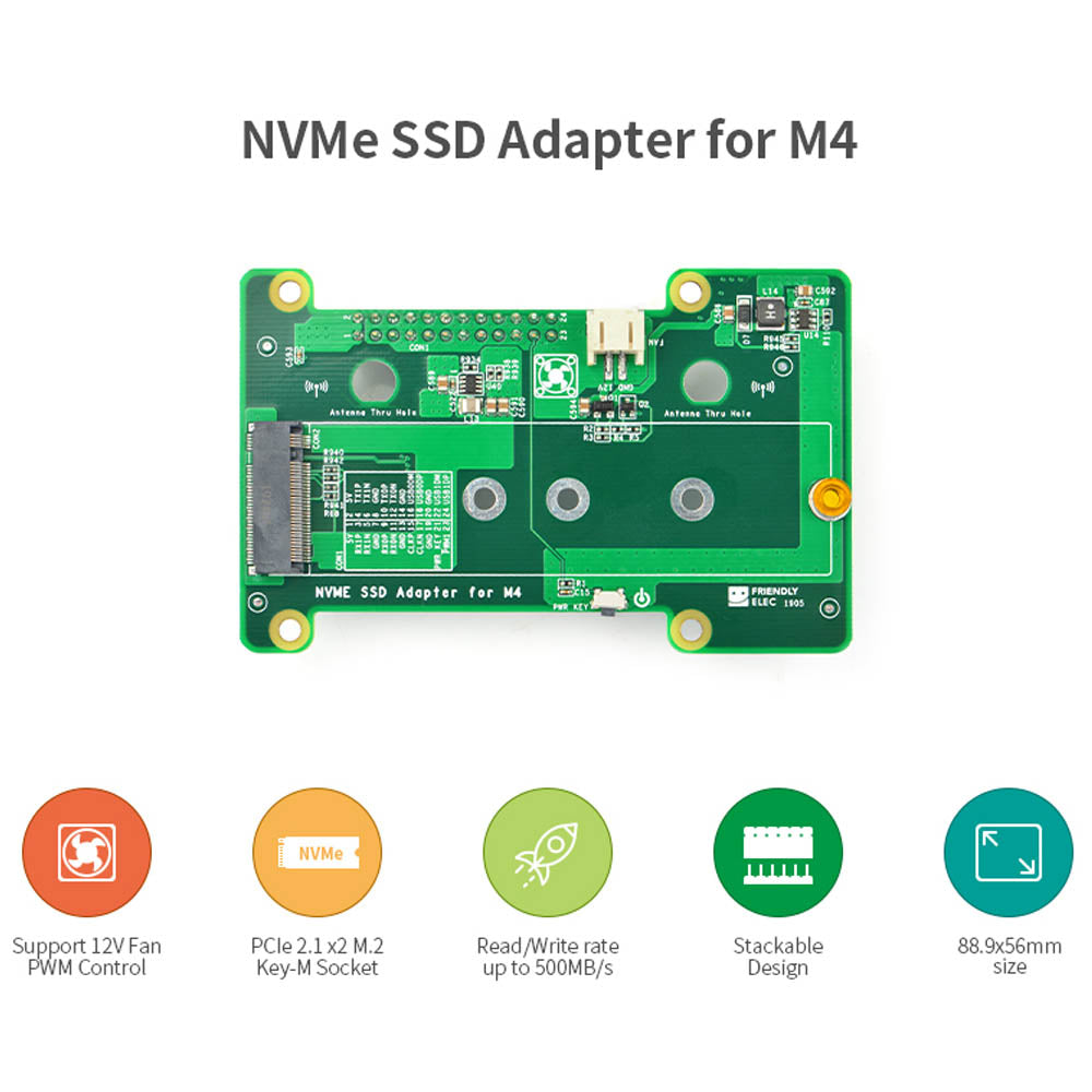 NanoPi M4 Special PCIe NVMe Development Extension Board, PCIex2 High Speed Transmission Custom PCB pcba pcb service oem pcba customize