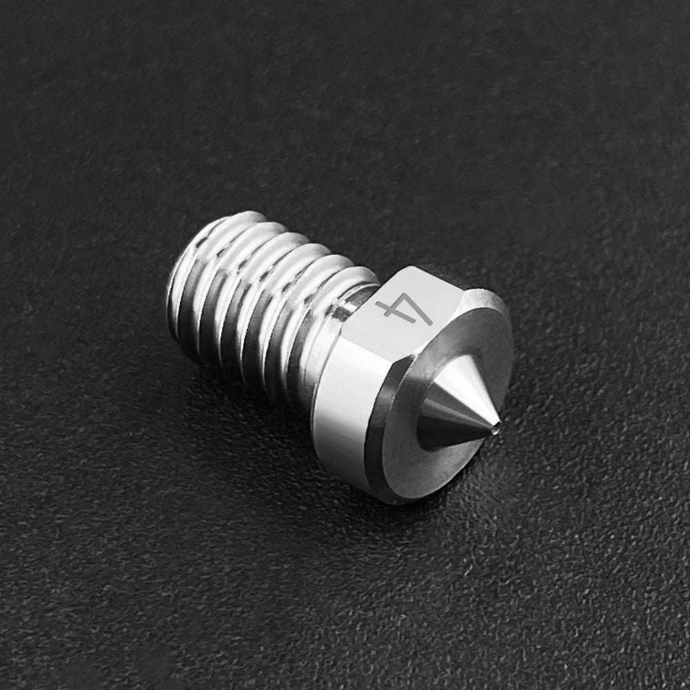 Custom 3D Printer Parts TC4 Titanium Alloy Nozzle E3D V5 V6 High Strength Nozzle M6 Thread  J-head Hotend Extruder 1.75MM Filament Manufacturer