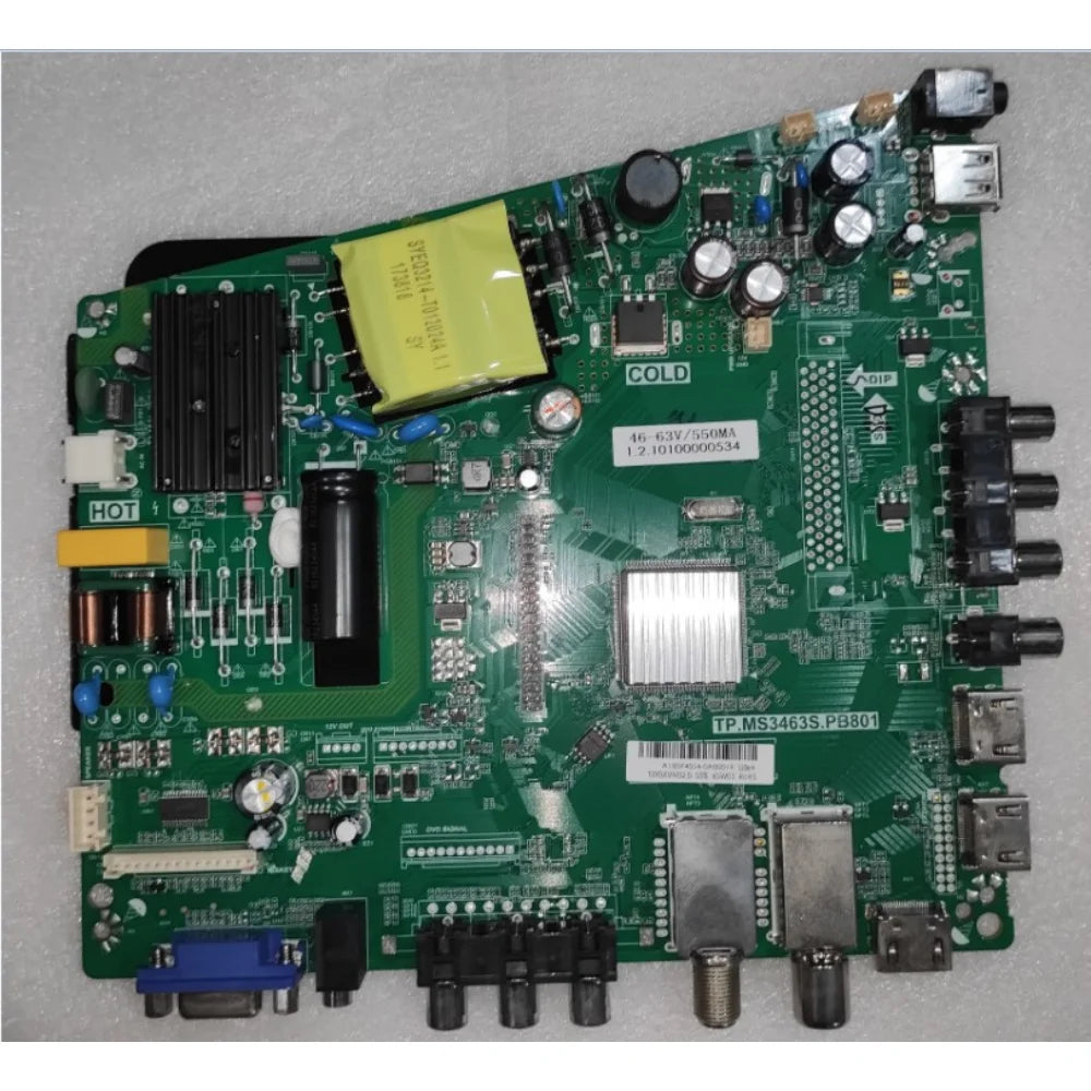 Custom Pcba TP.MS3463S.PB801 LCD mian board Backlight voltage t390xvn2.0 550ma  46--53v  working good Manufacturer