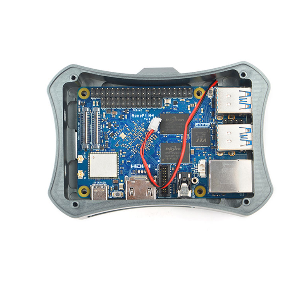 NanoPi M4V2 CNC Metal Case Combo Rockchip FriendlyELEC RK3399 SoC 2.4G &amp; 5G dual-band WiFi+ 4.1 Ubuntu Android Custom PCB customize