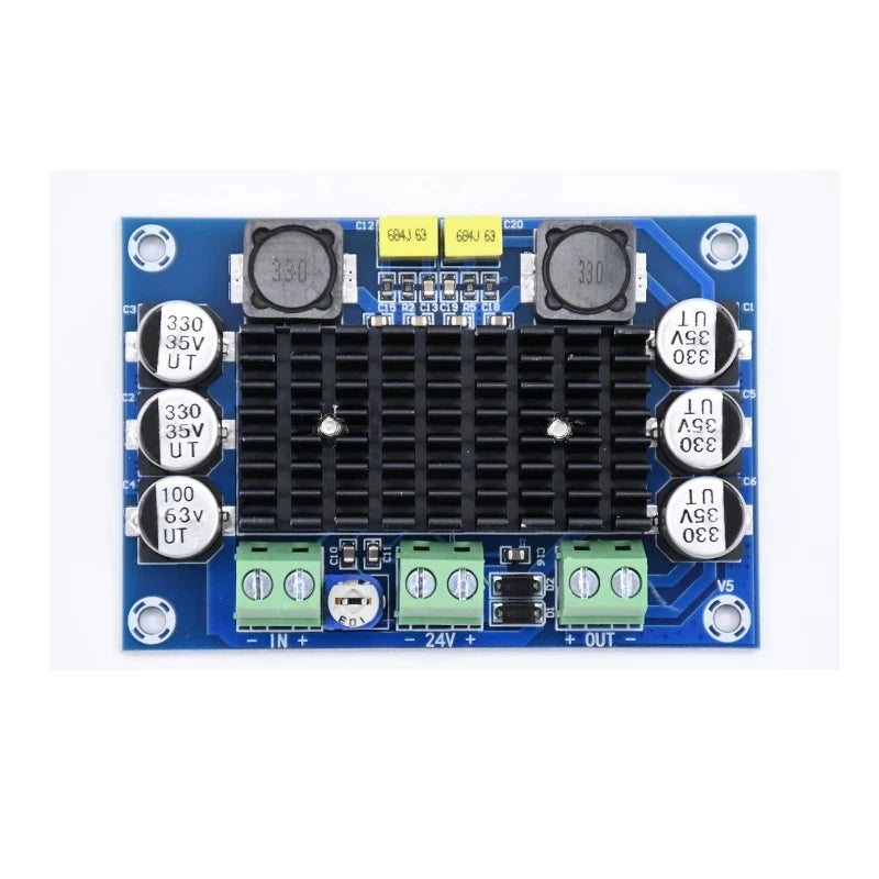 Custom 100W digital amplifier board TPA3116D2 digital audio amplifier board 12-24V High Power Digital XH-M542 Manufacturer