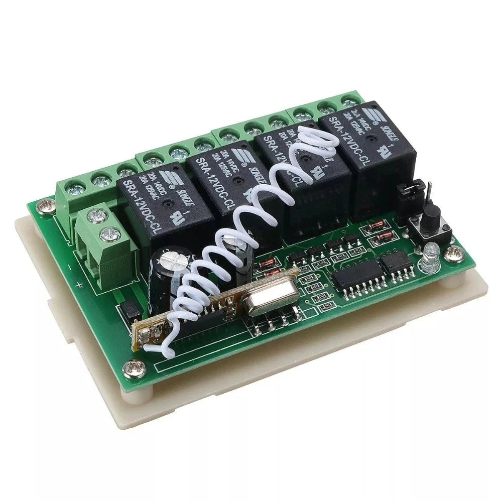 Custom 12V 4CH Channel 433Mhz Wireless Remote Control Switch With 2 Transmitter Manufacturer