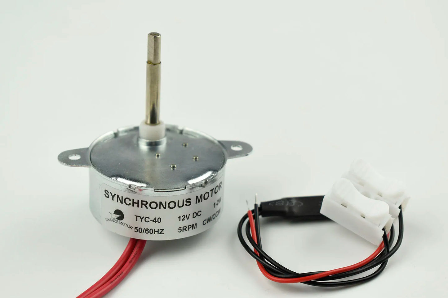 Custom Synchronous Motor TYC-40 DC 12V 5RPM CW/CCW Flat Shaft 35MM for Fiber Optic Light Christmas decorations 2PCS Manufacturer