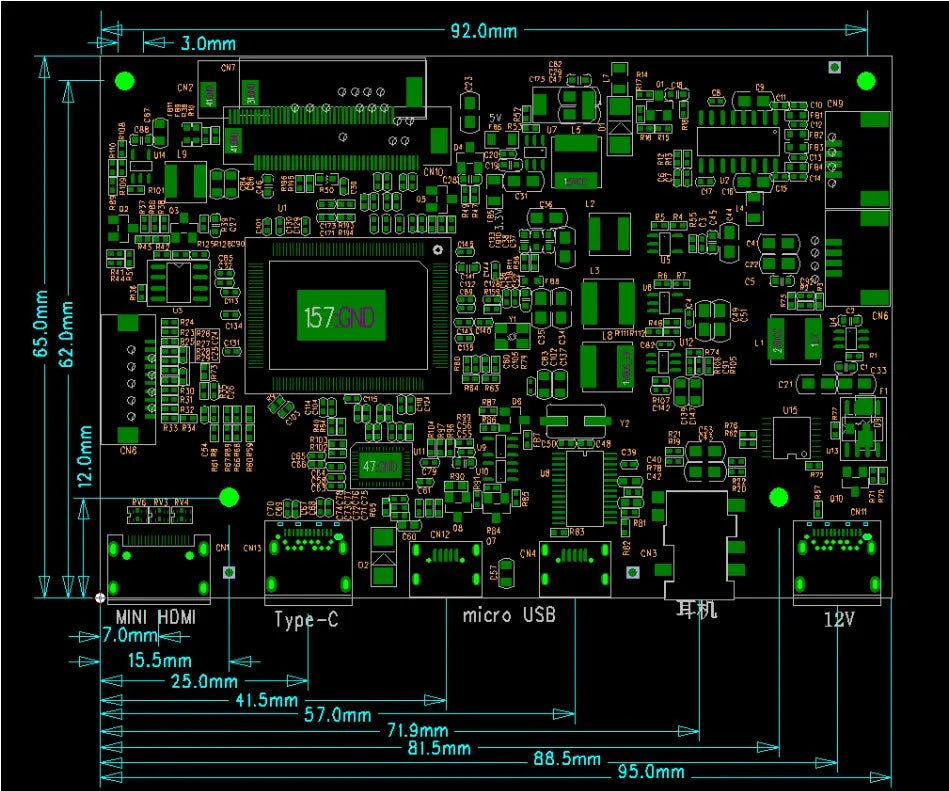 Custom mini HD+Type-C+Audio LCD driver board+10.1 inch LCD panel VVX10T025J00 2560 * 1600 2K LCD DYI kits for Raspberry Pi 3B 2 Manufacturer