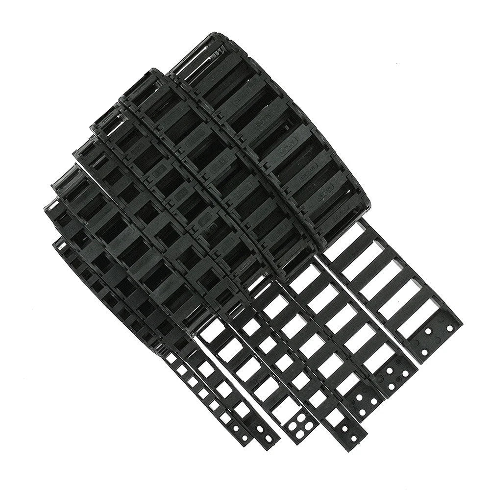 Custom Open Energy Chain 10x11 10x15 L1000mm Cable Carrier with Ends for Voron Trident 2.4 CNC 3D Printer Manufacturer