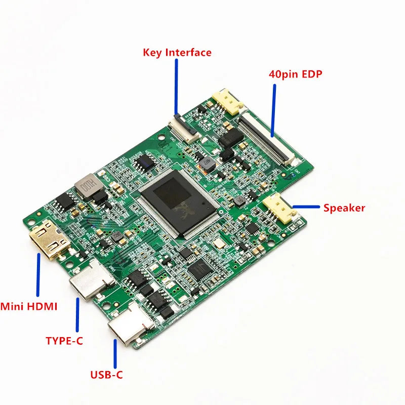 Custom EDP LCD driver board Type-C one line pass 40 pin eDP for 14" NV140FHM-T00 1920x1080 touch LCD panel controller board DIY kits Manufacturer