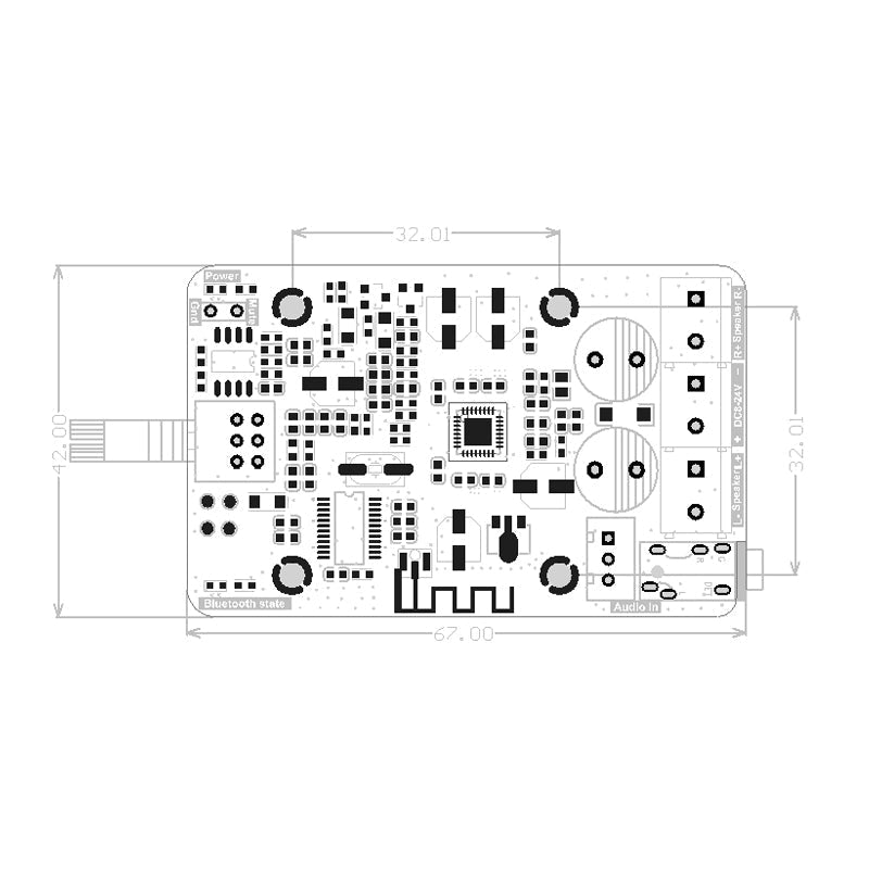 5.0 2*15W Digital Audio Power Amp PAM8620 HiFi Stereo Dual Channel Class D audio Amplifier Board pcb assembly