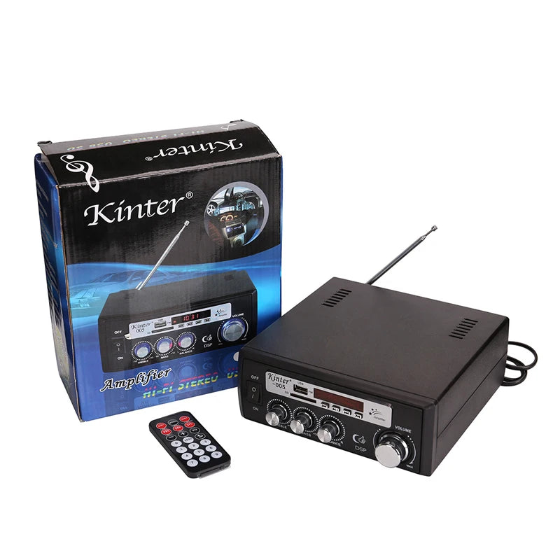 Custom 2*50W FM Radio Mp3 Player Audio Power Amplifier Stereo Equalizer Home Theater Digital Mp3 Decoder Music AMP pcb assembly Manufacturer