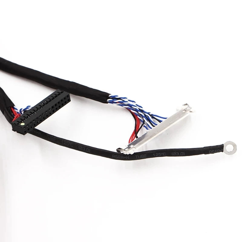 Custom 400mm LVDS Cable FIX-30P-D8 1ch 8-bit 30 pins 30pin single 8 line For 26-47 inch big screen panel 2 models Manufacturer