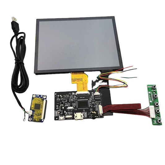 Custom 8 Monitor capacitive touch display module 1024X768 for Linux/android /win7 8 Raspberry Pi 3 plug and play LCD screen DIY kits Manufacturer