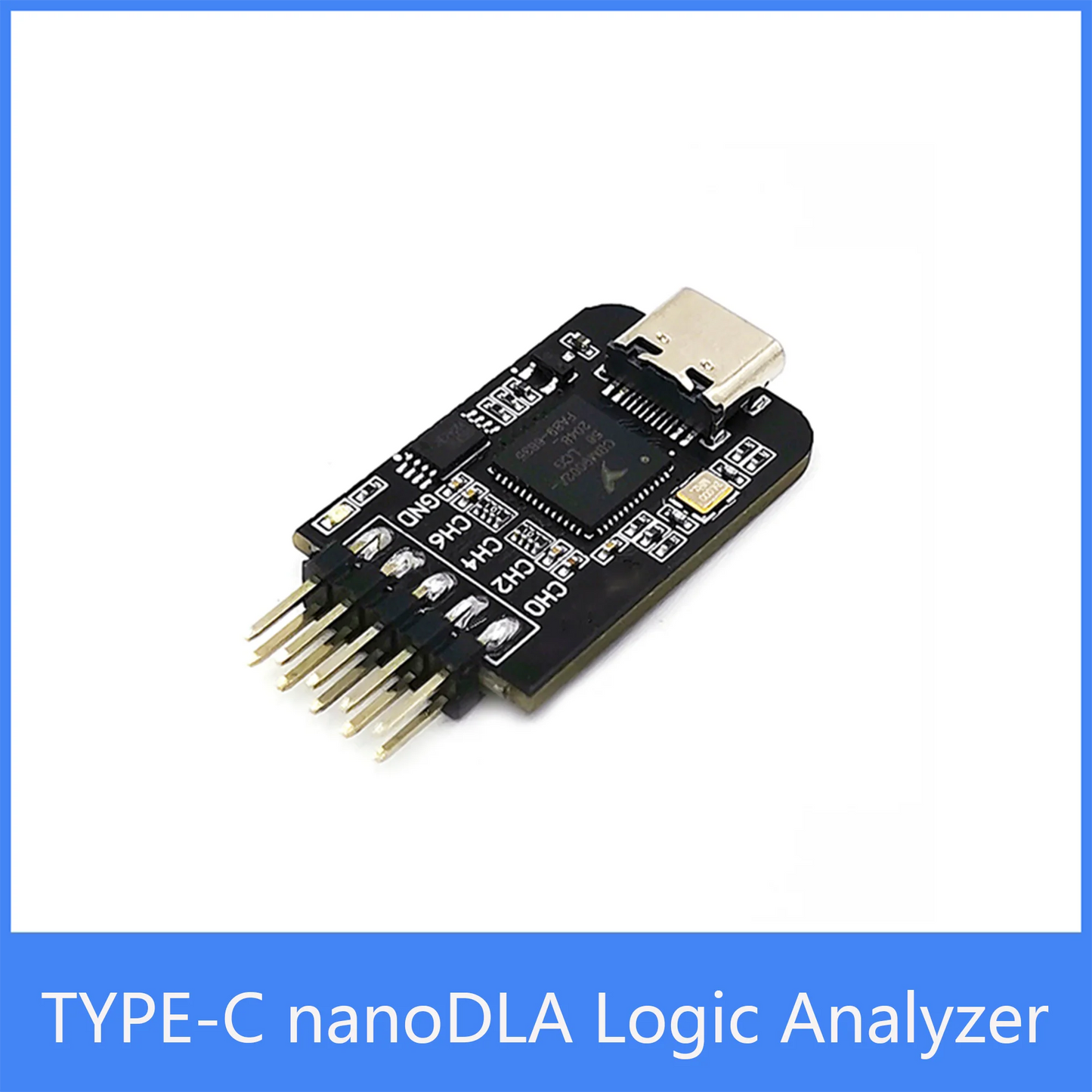 Custom TYPE-C nanoDLA Logic Analyzer ARM FPGA Debugging Tool Protocol Analysis 24MHz SampleRate 8 Channels Open Source Sigrok PulseView Manufacturer