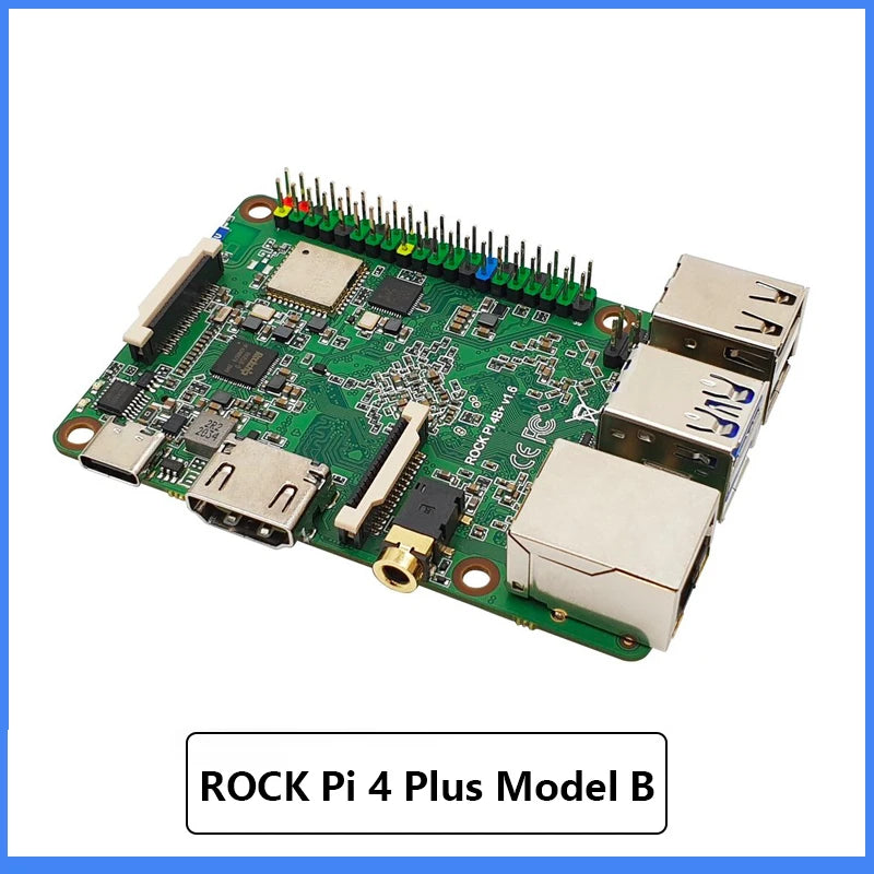 Custom ROCK Pi 4 Plus Model B Rockchip RK3399 SBC Single Board Computer eMMC flash pre-loaded with Twister OS Armbian Raspberry pi 4 Manufacturer