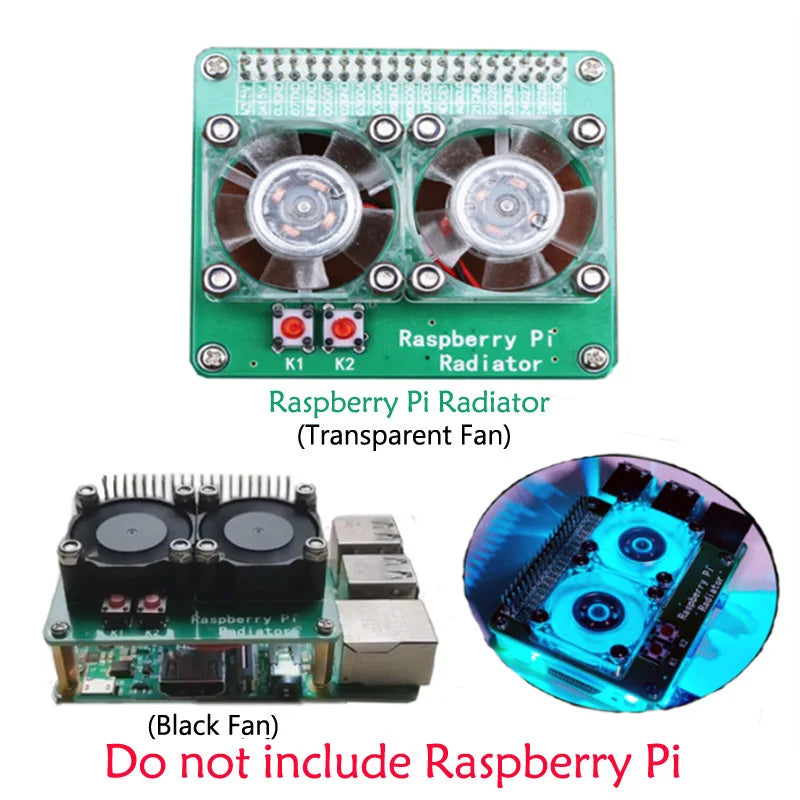 Custom Raspberry Pi Dual Fan Heat hat for Raspberry Pi 4B/3B+/3B/3A+ Manufacturer