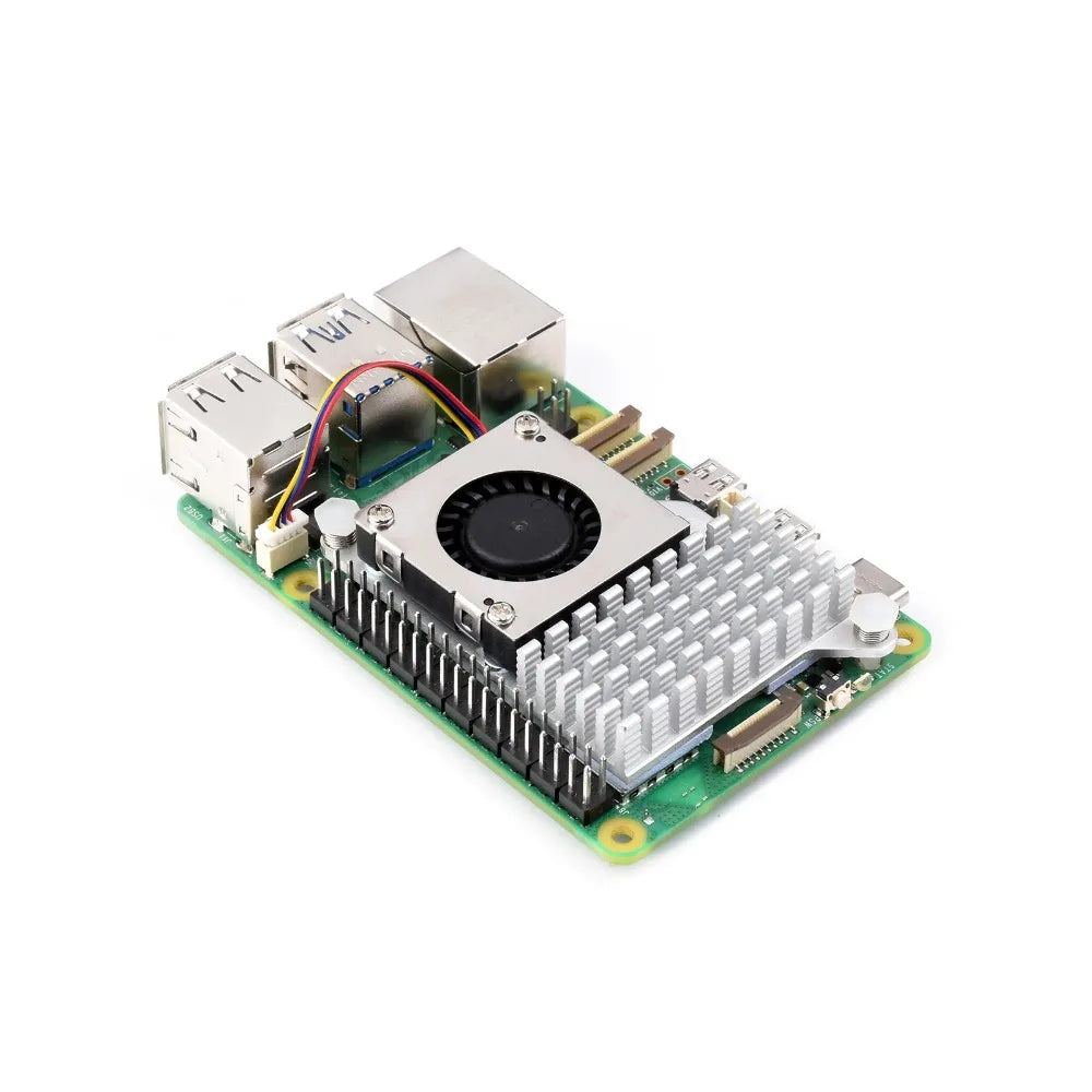 Official Raspberry Pi Active Cooler for Raspberry Pi 5, Temperature-controlled Blower Fan, Aluminium Heatsink, with Thermal Tape