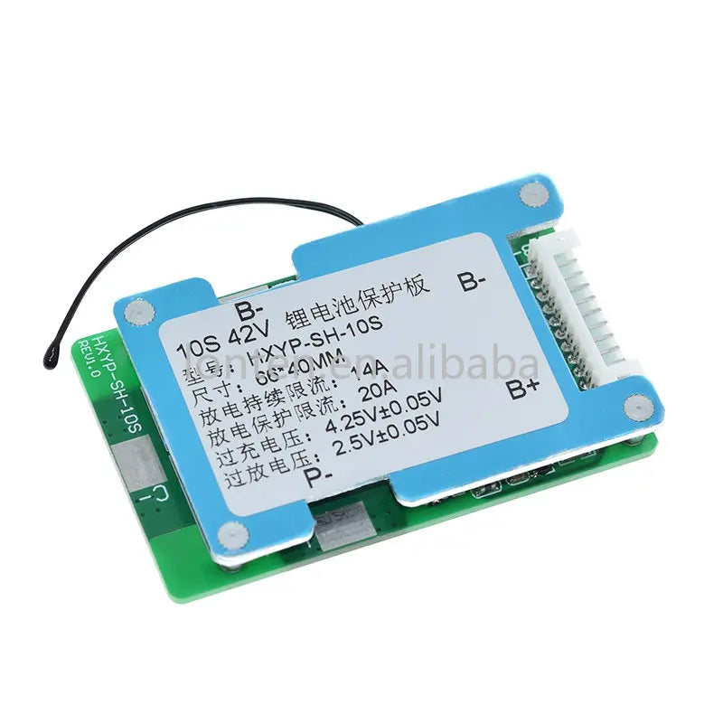 Custom 10S 42V 15S BMS Polymer Cell 18650 Lithium Battery Protection Board With Balance Built-in Temperature Control Manufacturer