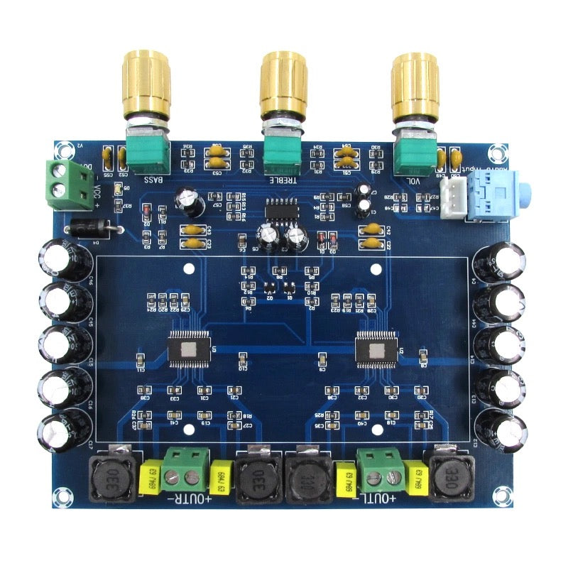 2*150W TPA3116D2 Power Amplifier Board Digital Audio Stereo Class D TL0741 amplifiers with Tone Amplificador pcb assembly Customize