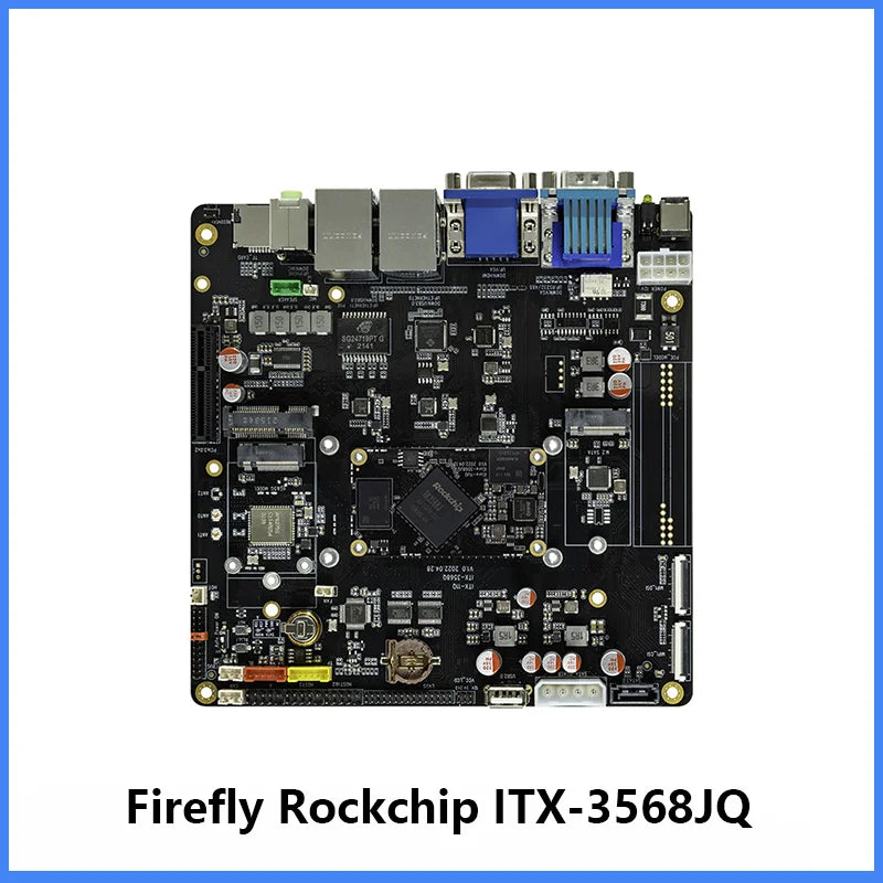 Custom Firefly ITX-3568JQ Quad-core ITX Mainboard RockChip RK3568J RKNN NPU 1.0Tops 8M ISP ARM G52 2EE Support Android,Ubuntu ,RTLinux Manufacturer
