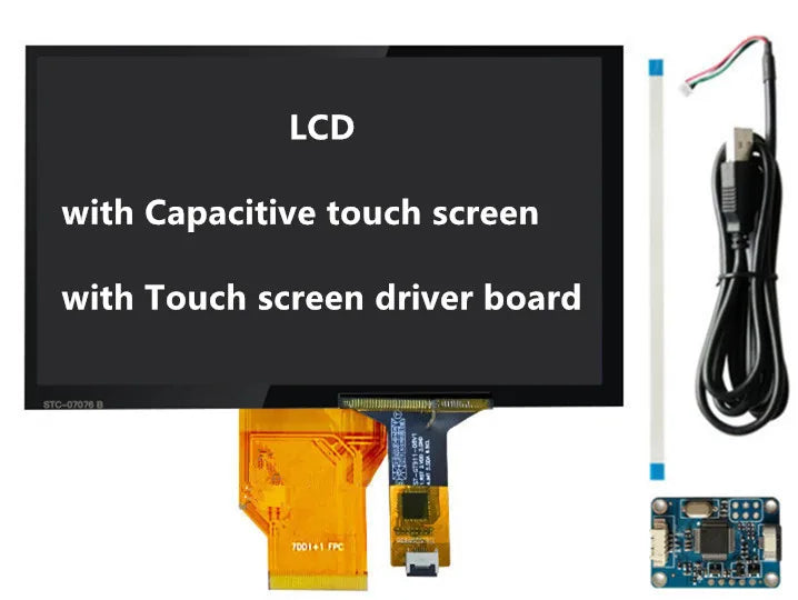 Custom 7 Inch 800*480 50Pin LCD Display Screen Touchscreen AT070TN90 V.1/V.X 20000938-00 Resistance Capacitive Digitizer Manufacturer