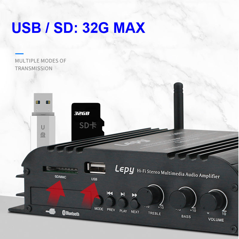 2*90W FM Mp3 Player Audio Power Amplifier HiFi Equalizer Car Home Theater Mp3 Decoder Music AMP  audio amplifier pcb assembly Customize