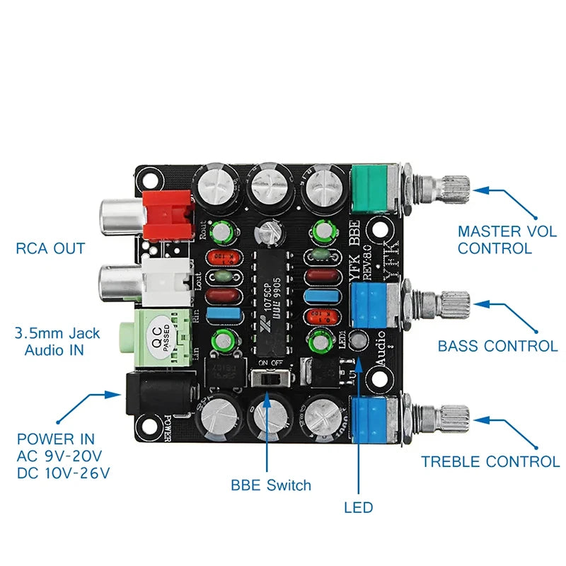 Custom Exciter Sound BBE Circuit XR1075 BBE Exciter High Resolution Single Power Supply modules Manufacturer