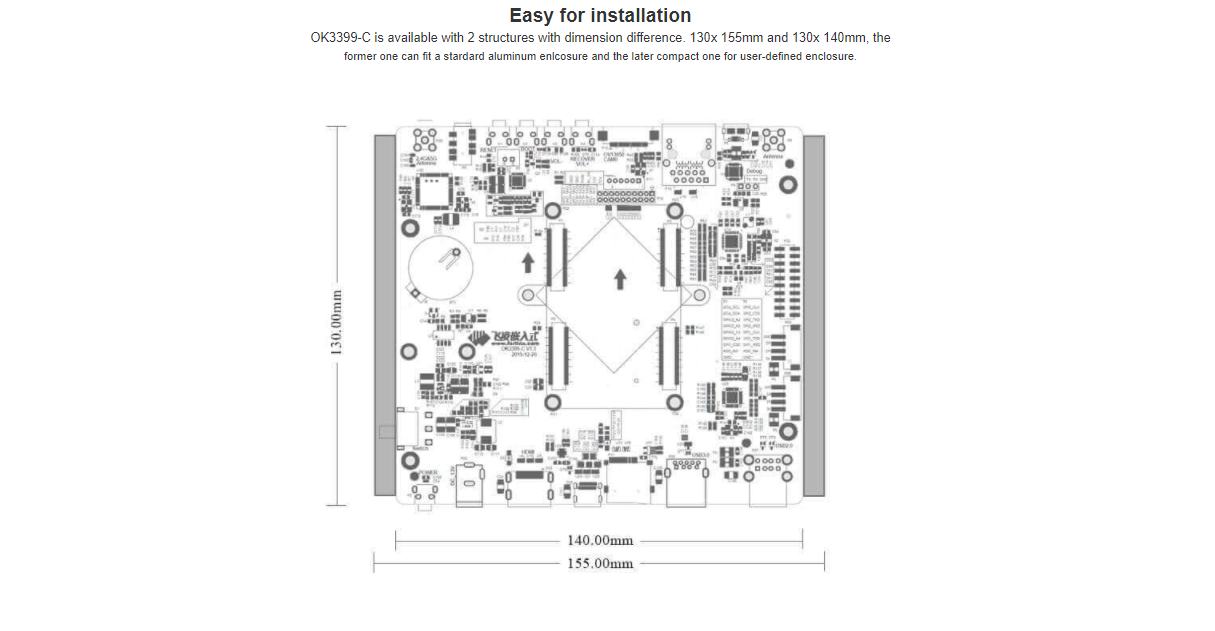 Custom PCB shenzhen pcba manufacture FET3399-C System on Module(Rockchip RK3399 SoC) pcba circuit board macke