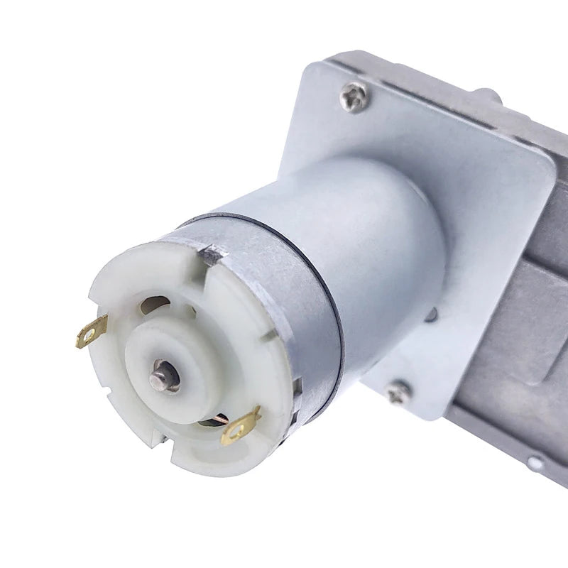 Custom Worm Gear Motor 12V Reducer 20-157RPM DC High Torque Electric-Motor Metal Gear Reverse Self Lock For Automation Equipment Manufacturer
