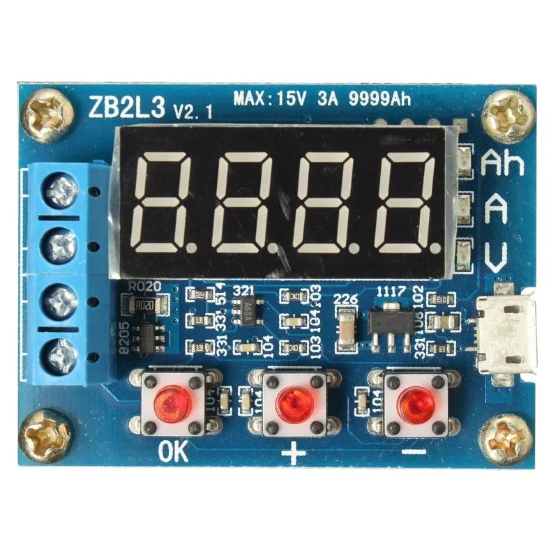 Custom LONTEN ZB2L3 Battery Capacity Tester External Load Discharge Type Module LED display Manufacturer