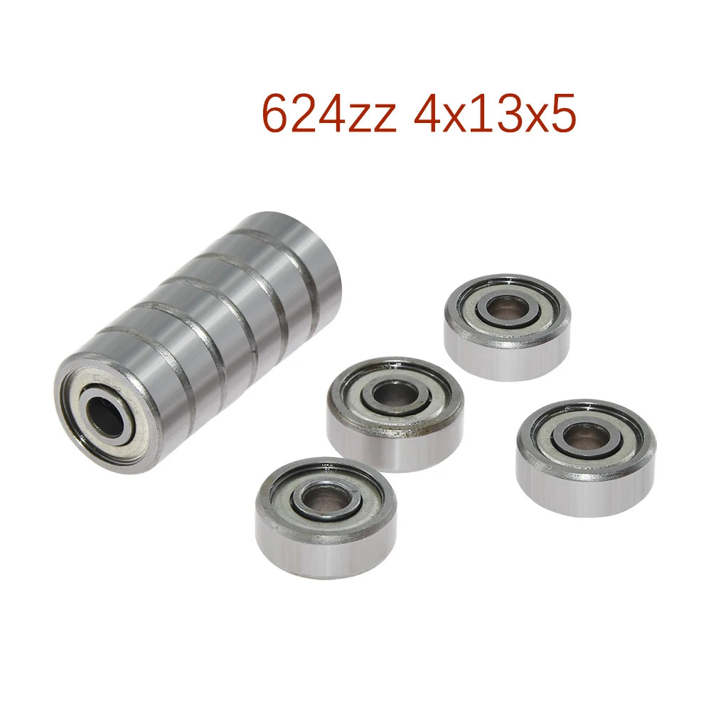 Custom Flange Ball Bearing 623zz 624zz 625zz Deep Groove Flanged Pulley Wheel for 3D Printers Parts Manufacturer
