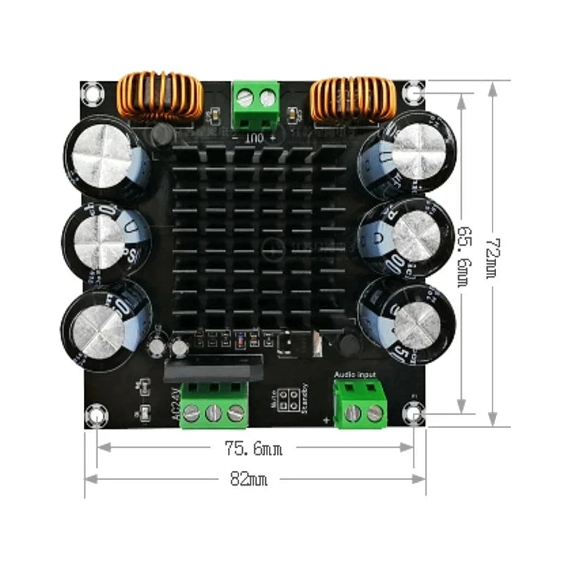 Custom custom 420W TDA8954TH BTL Mode HIFI Mono Digital Amplifier Board High Power Stage Speaker subwoofer amplifier modules Manufacturer