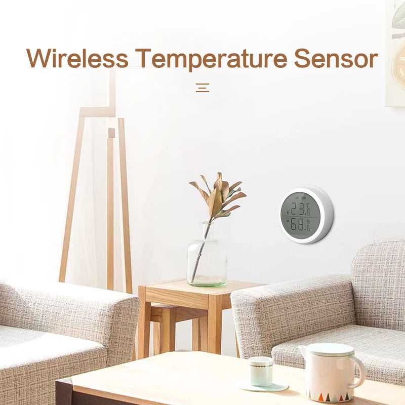 Custom Tuya Zigbee 3.0 Smart Home Security Alarm Device Temperature Sensor WIFI Wireless Humidity Sensor With LED Screen Display Manufacturer