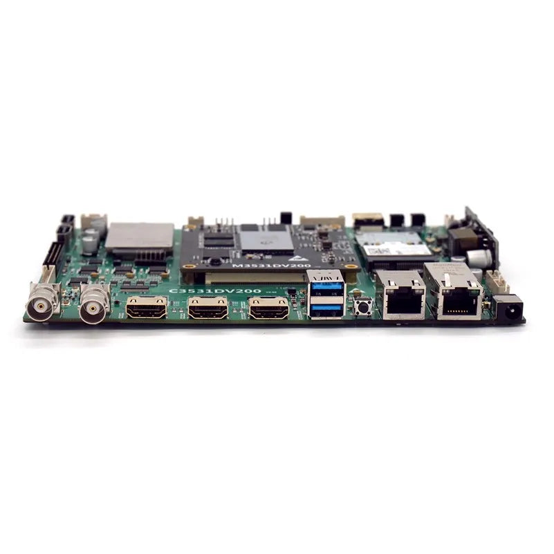 Custom  PCBA Hi3531dv200 development board NDI SRT Qualcomm 5g 4g 4 * SDI 2 * HD dual network card PoeManufacturer