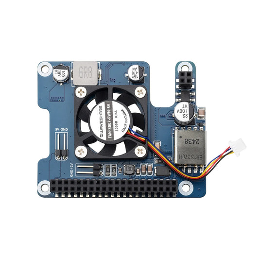 5V PoE HAT for PI5 RasPi Raspberry Pi 5 Projects Expansion Board Fan Cooling Heatsink Module Kit 4GB 8GB 16GB RAM Accessories