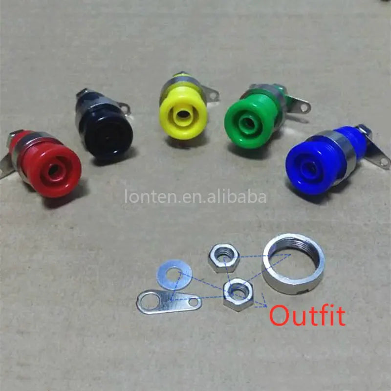 Custom Custom 10PCS 4MM Binding Post Multimeter instrument Banana Socket High-voltage sheathed terminal Test Probe connector Manufacturer