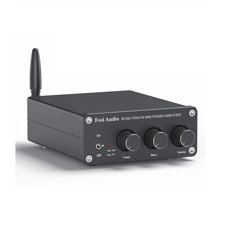 Custom Audio BT20A  TPA3116D2 Sound Power Amplifier 100W Mini HiFi Stereo Audio Class D Amp Bass Treble For Speakers Manufacturer