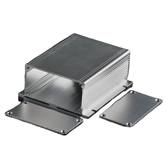 Custom Silver Extruded Aluminum Enclosure Electronic Power PCB Instrument Box Case 88x39x100mm Manufacturer