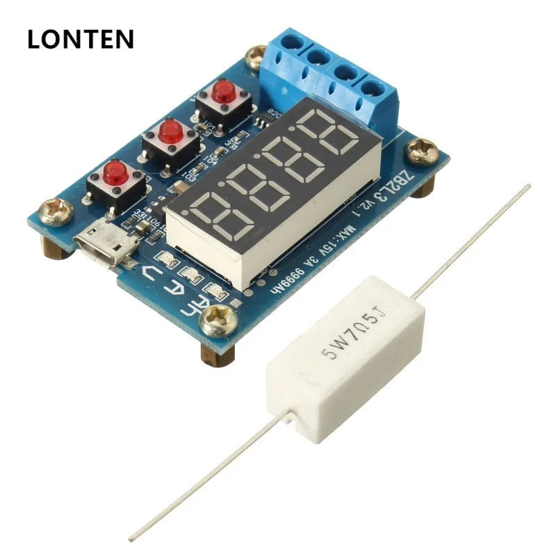 Custom Ru 94v0 Double Layer Bare PCB Printed Circuit Board in FR4 ZB2L3 Battery Capacity Tester External Load Discharge Type Module Manufacturer