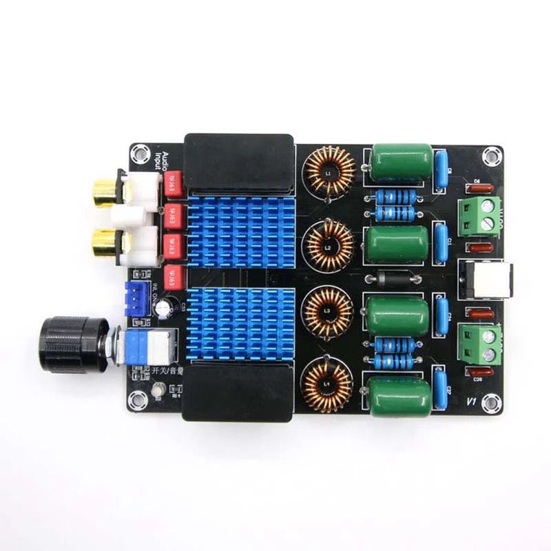 100W*2 2.0 Channel Stereo Digital Power Audio Amplifier Board 12V-24V Class D Deluxe High Power Amplifiers pcb assembly Custom