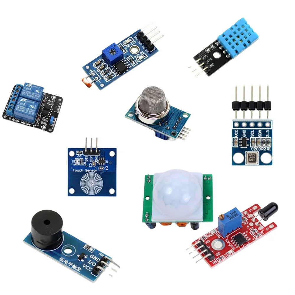 Arduino Project Sensor Module Pictures Custom 16 in 1 Sensor Modules Project Starter Kits for Arduino Raspber ...