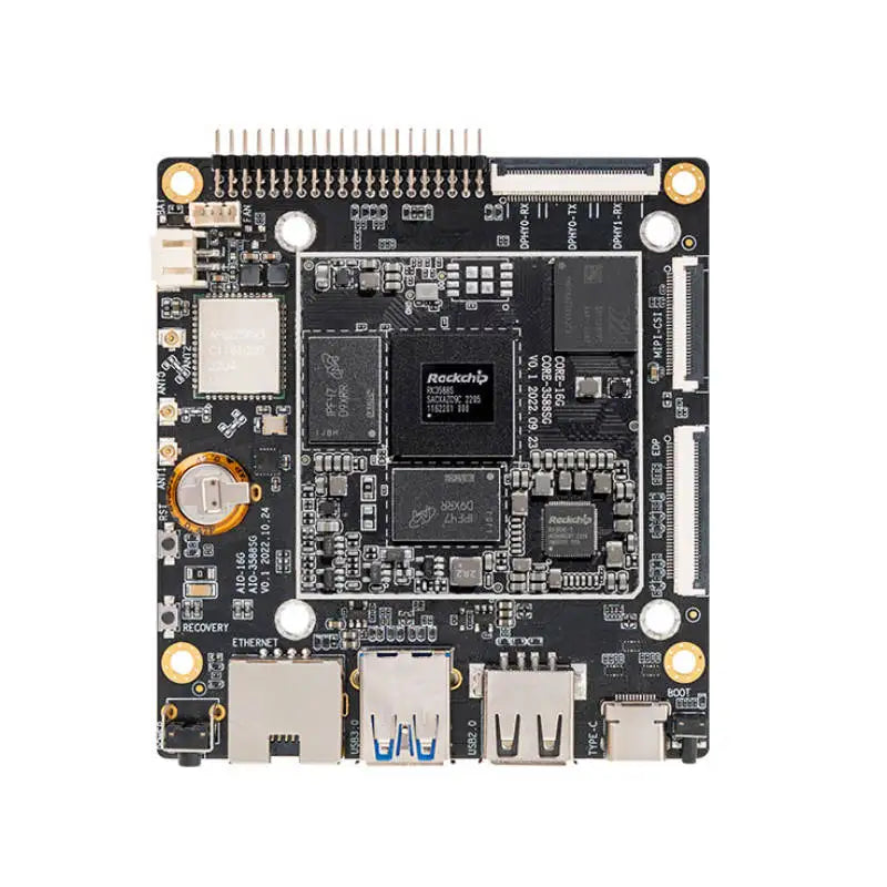 Custom PCBA AIO-3588SG Octa-Core 8K AI Mainboard Rockchip RK3588S Manufacturer