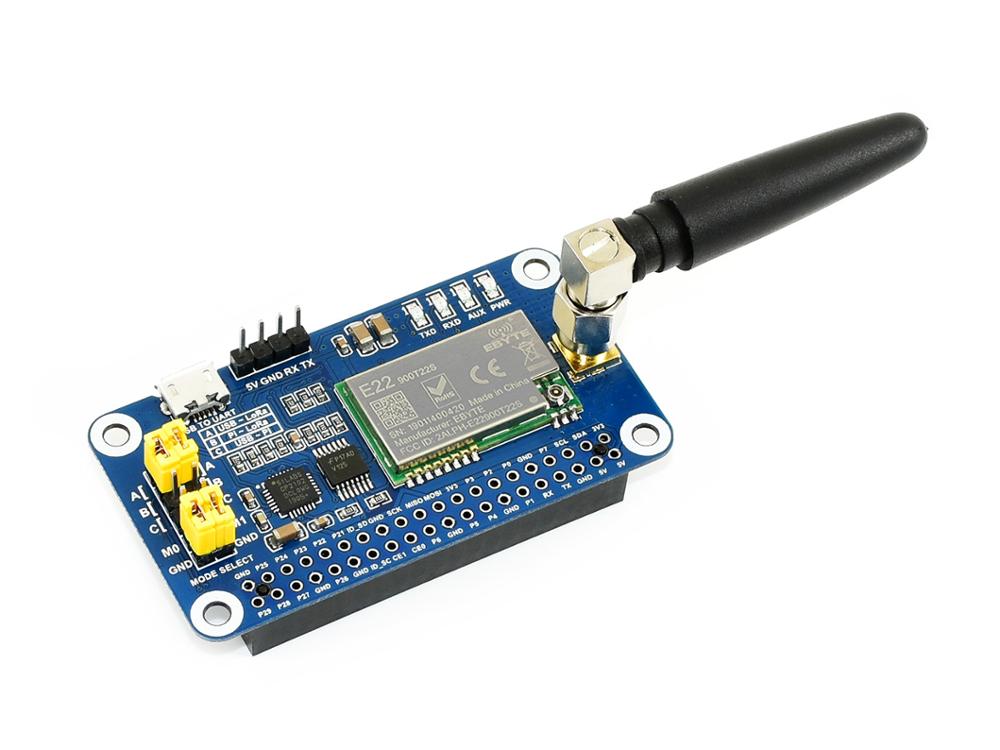 SX1262 LoRa HAT for Raspberry Pi Spread Spectrum Modulation 868MHz Frequency Band Custom PCB spot light pcba customize