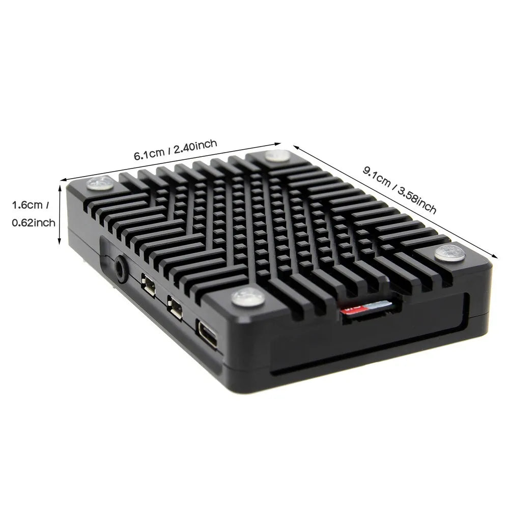 Custom Raspberry Pi 4 Ultra-Thin CNC Aluminum Alloy Metal Case / Passi ...