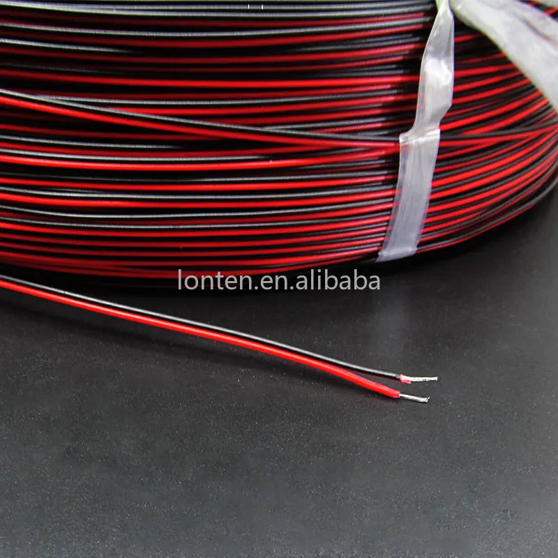 Custom Custom 5 Meters Wire 18AWG 20AWG 22AWG 24AWG 26AWG Electrical Wire Tinned Copper Insulated PVC Extension LED Strip Cable Manufacturer
